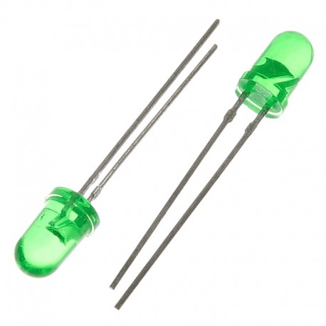 10x  LED 5mm [GRUNE]