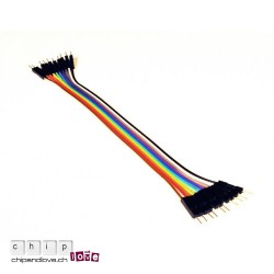 10 Kabel Dupont farbige male-male 20 cm