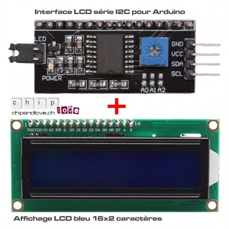 Kit blau LCD 16x2 für Arduino Kit blau LCD 16x2 für Arduino