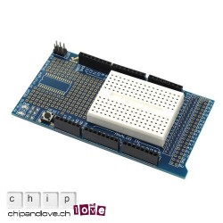 ProtoShield v3 für Arduino Mega + mini-breadboard