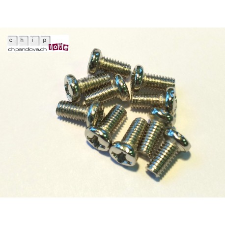 10 vis M3x6mm