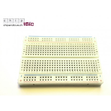 Steckable breadboard Anzahl Polklemmen 400, 83 x 55 mm