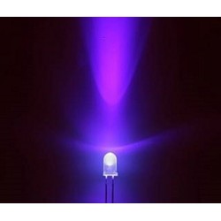 10 x LED transparent 5mm [UV]