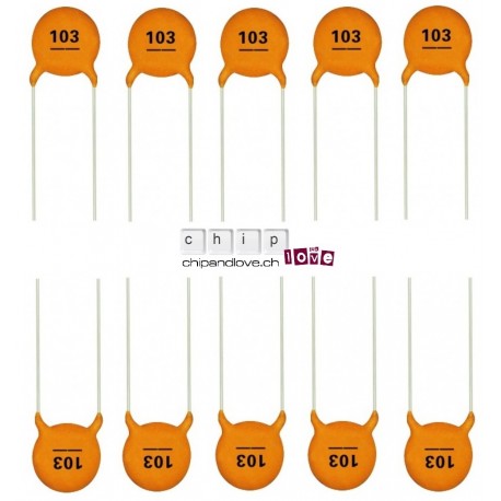 10x Keramik Kondensator 10nF