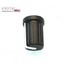 Potentiometerknopf (Soft-Touch) schwarz 10mm