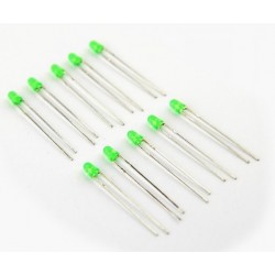 10x  LED 3mm [GRUNE]