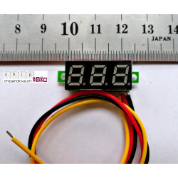 Voltmètre digital 0-100V vert