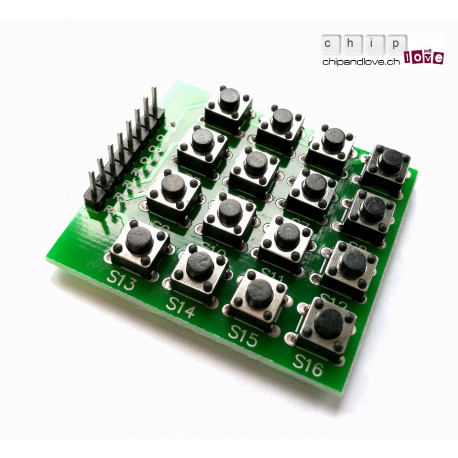 4x 4 Matrix Touch-Tasten für Arduino