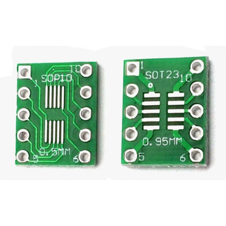 Adaptateur SMD to DIP10 Adaptateur SMD to DIP10