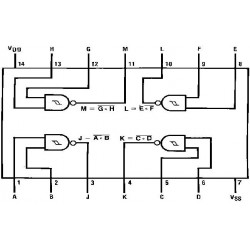 CD4093BE - Quad 2-Inputs Schmit Triggers