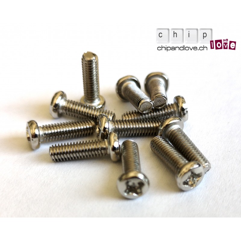 10 vis inox M3x10mm