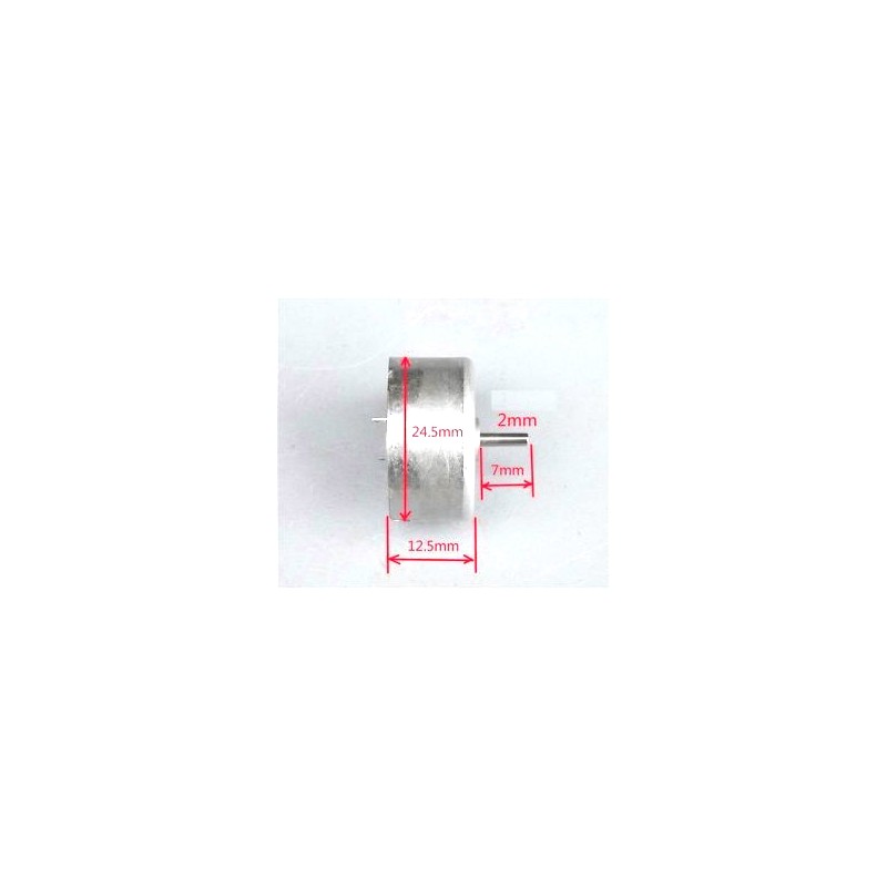 DC motor JQ24 - 9-12V - 48000-6500rpm - Durchmesser 24.5mm