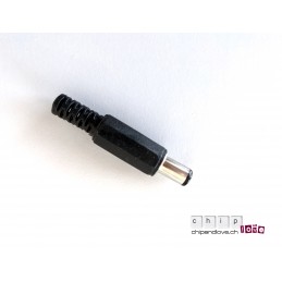 DC plug mâle à souder 2.1 x 5.5 mm