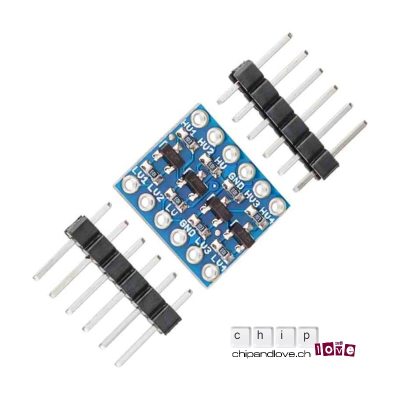 Convertisseur de signaux logique 4 canaux - 5V vers 3.3V